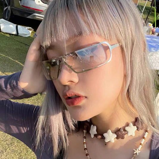 Tecnología futura de gafas de sol de metal