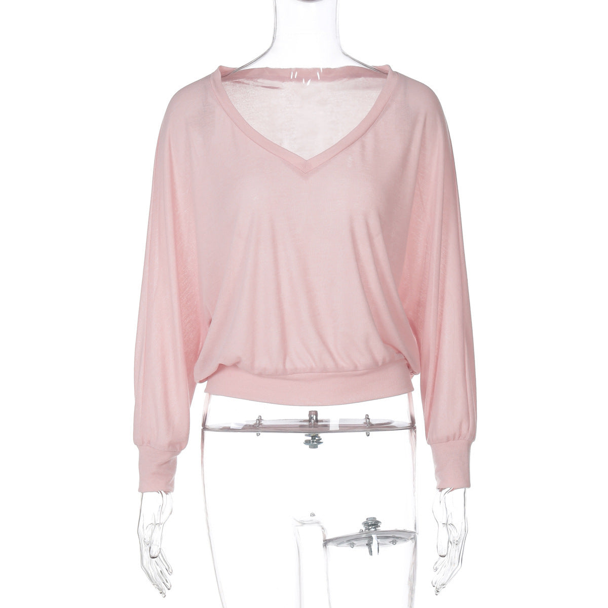 Women's See-through Waist-controlled Long Sleeves Top