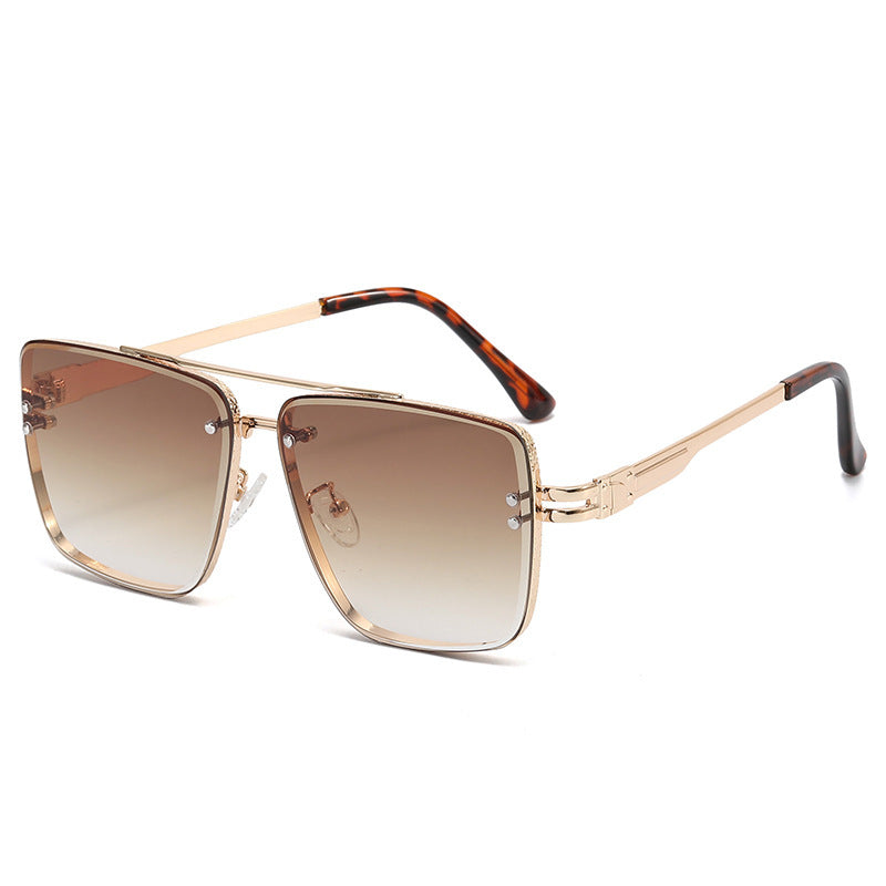 INS Internet Celebrity Catwalk Exquisita gafas de sol Moda