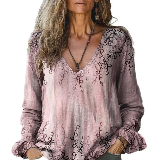 Polera de Mujer con Estampado Digital – Tipo Pullover