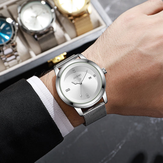 Men's Mesh Strap Watch Quartz Watch