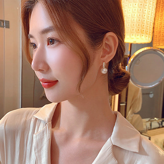 Pendientes de perlas de moda de verano para mujeres