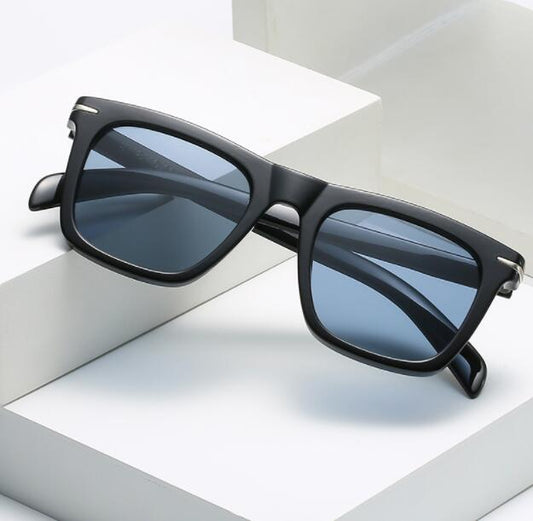 Marco pequeño, gafas de sol cuadradas vintage Metal de moda