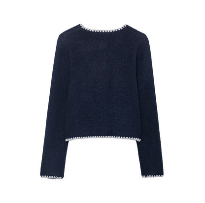 Chaqueta Tejida Bordada para Mujer