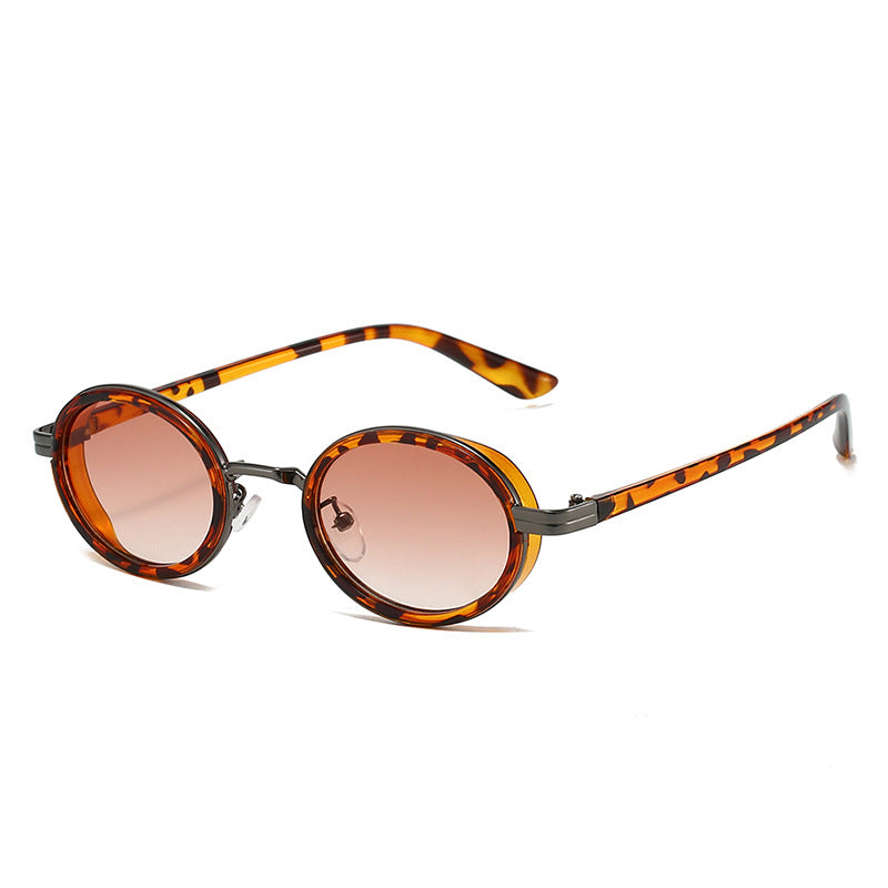 Nuevas gafas de sol retro ovaladas de moda de marco pequeño