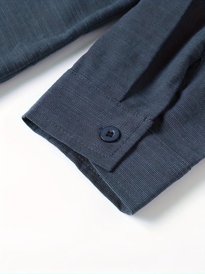 Camisa casual de manga larga de solapa suelta para adolescentes