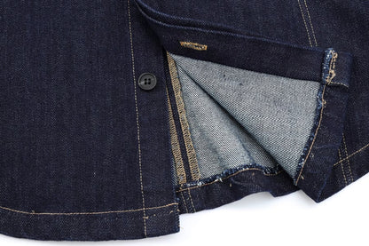 European And American Style Fashion String Decoration Lapel Sleeveless Denim Shirt