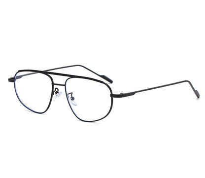 Moda de gafas de sol de doble haz de metal