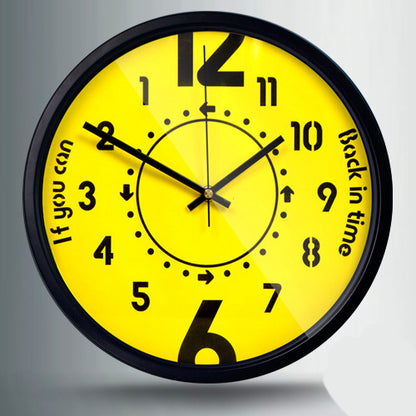 Reloj de cuarzo con movimiento inverso (Reverse Personality Clock)