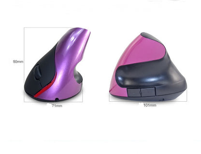Mouse Vertical Inalámbrico Recargable con Diseño Ergonómico de Agarre
