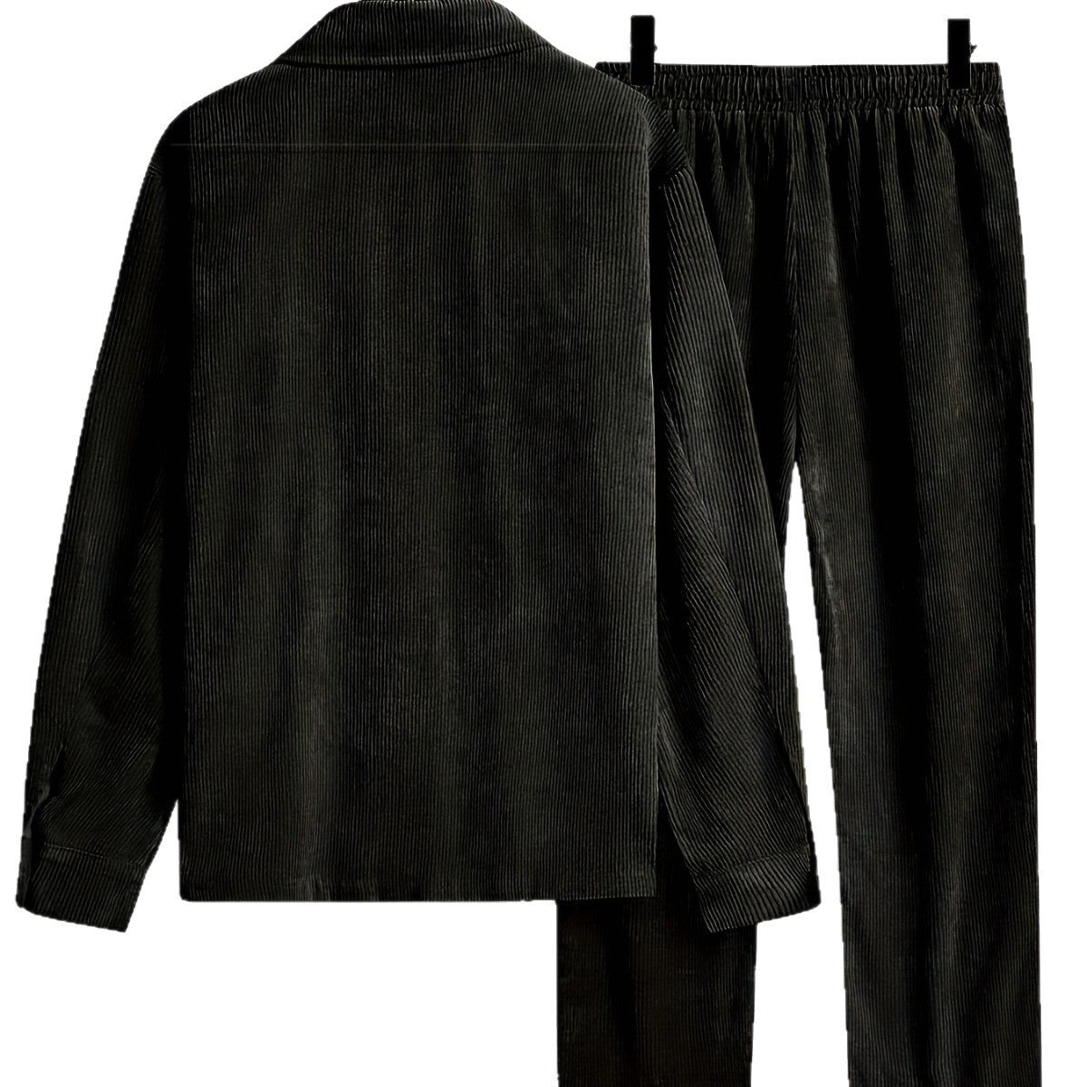 Traje de pantalones de camisa de manga larga para hombre