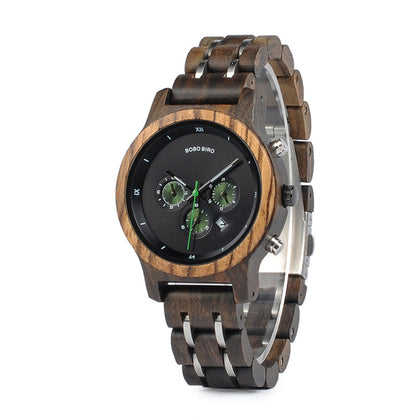 Reloj de Madera para Hombre – Estilo Casual y Ejecutivo