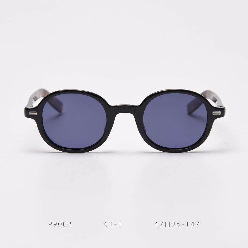 Gafas de sol polarizadas retro coreanas con marco ovalado