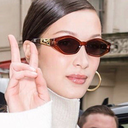 Diseñador de Gafas de Sol de la Marca Decoración de Cheetah Damas UV400