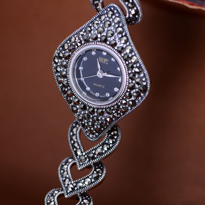 Reloj exquisito de plata tailandés