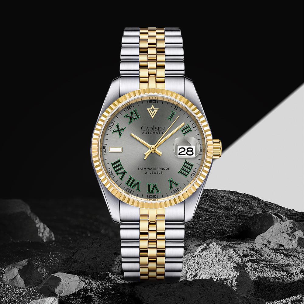 Reloj mecánico automático para hombres impermeable