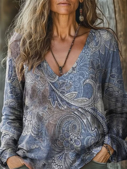 Polera de Mujer con Estampado Digital – Tipo Pullover