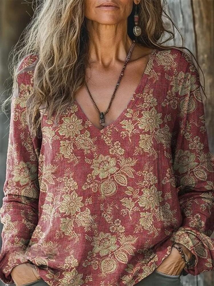 Polera de Mujer con Estampado Digital – Tipo Pullover