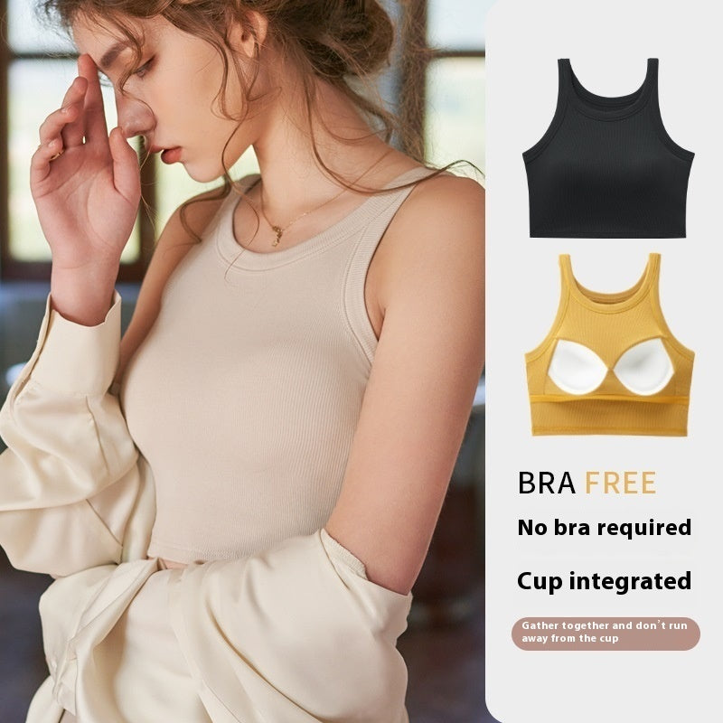 Beauty Back Vest Women's Chest Pad Small Sling Summer Thin