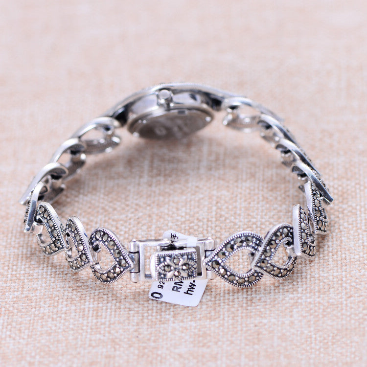 Reloj exquisito de plata tailandés