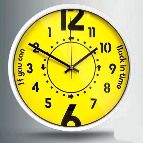 Reloj de cuarzo con movimiento inverso (Reverse Personality Clock)