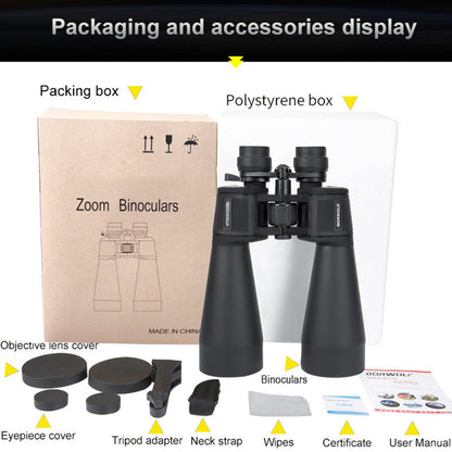 Zoom Binocular High Resolution Large Aperture Telescope