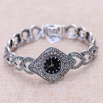 Reloj exquisito de plata tailandés