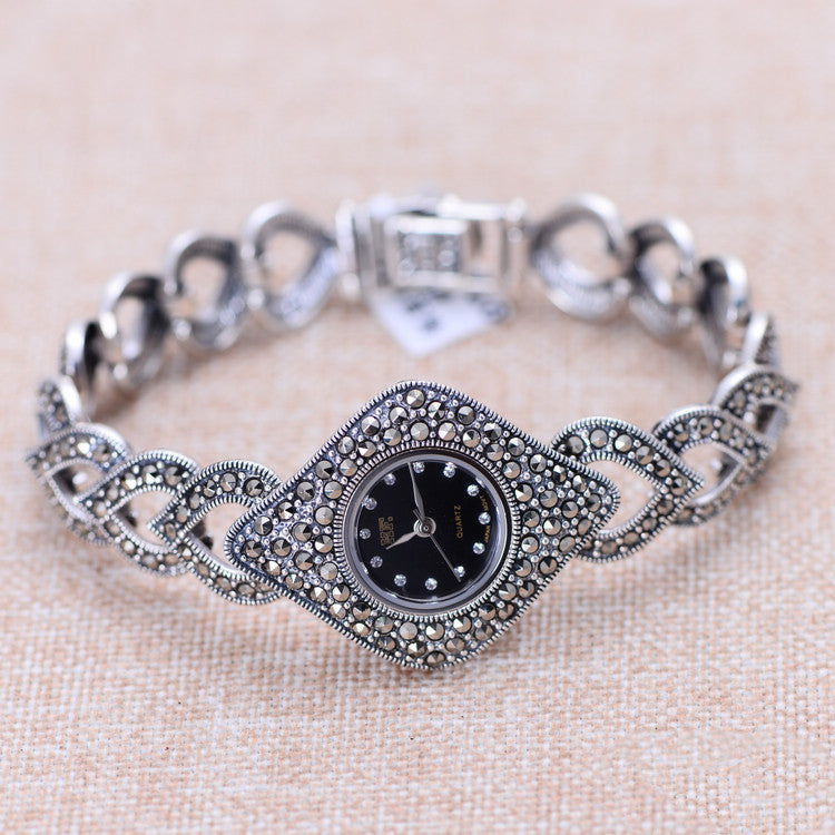 Reloj exquisito de plata tailandés