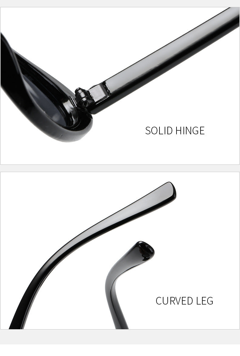 Marco ovalado de gota de agua retro INS estilo gafas personalizadas