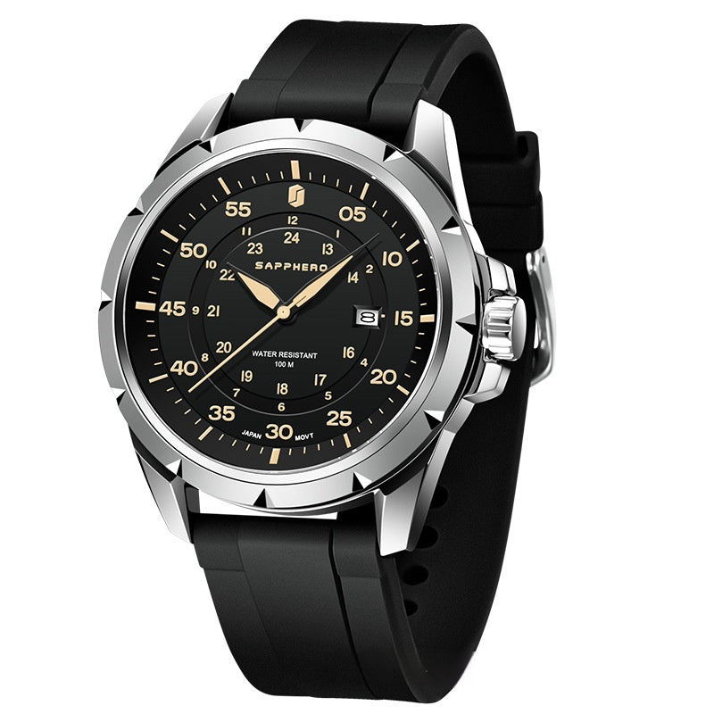 Reloj Juvenil de Cuarzo 520 – Silicona, Resistente al Agua, Ideal para Estudiantes y como Regalo para Novio