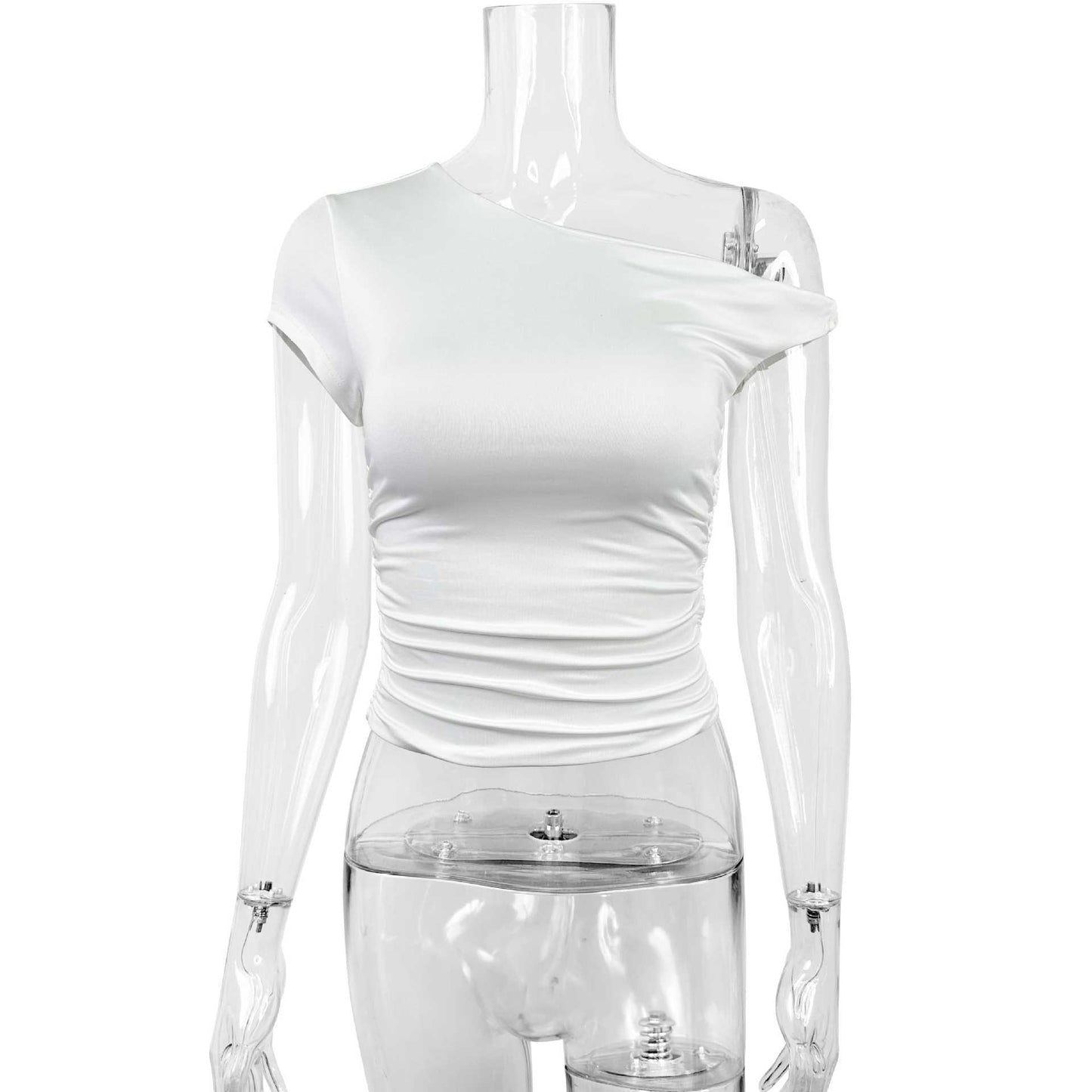 Top Sexy de Mujer con Hombro Asimétrico