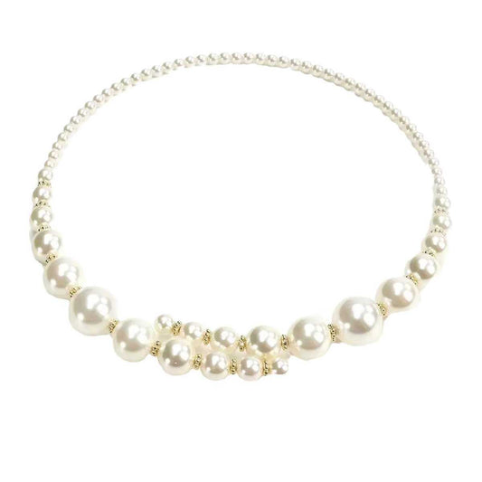 Double-layer White Clavicle Vintage Necklace Collar Socialite Style