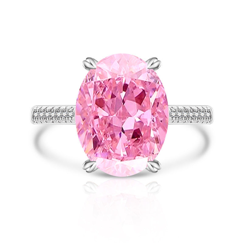 Anillo de Mujer con Diamante High Carbon y Diseño Flor de Hielo