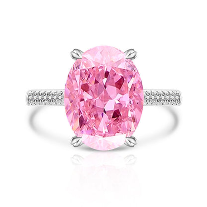 Anillo de Mujer con Diamante High Carbon y Diseño Flor de Hielo