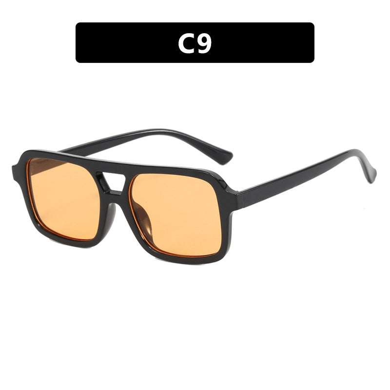 Gafas de sol de doble haz europeas y americanas de doble marco que coinciden con todo