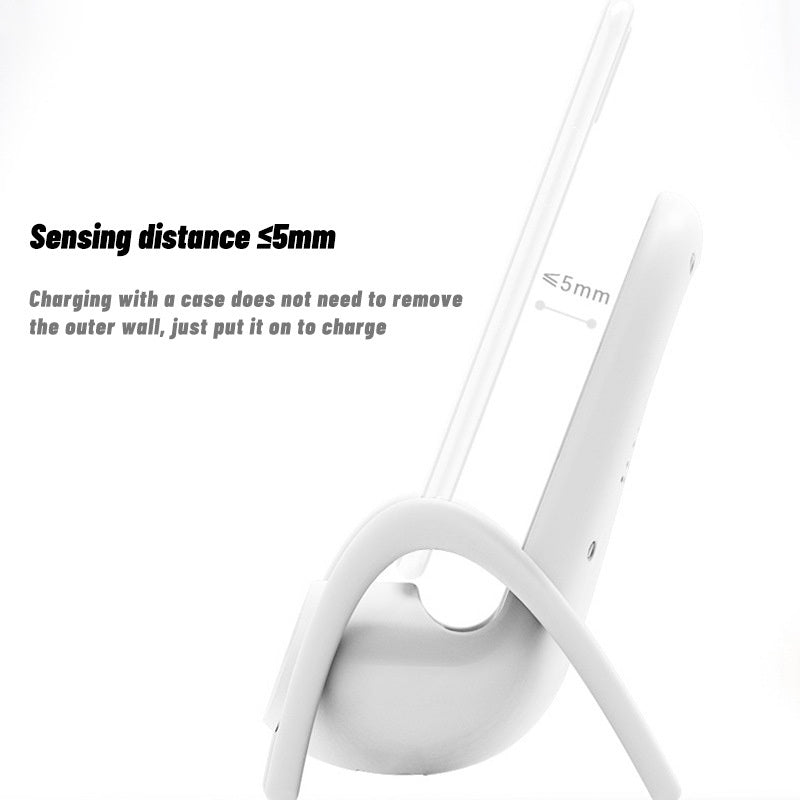 Cargador inalámbrico rápido Kawaii,para celular en escritorio, lindo soporte amplificado con soporte de seguridad múltiple.