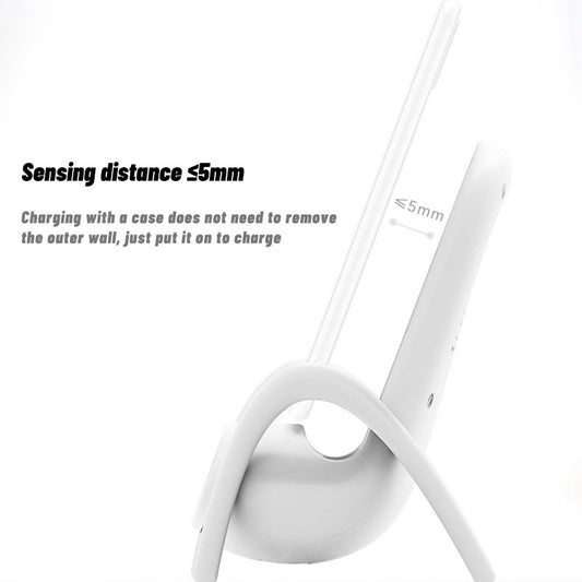 Cargador inalámbrico rápido Kawaii,para celular en escritorio, lindo soporte amplificado con soporte de seguridad múltiple.
