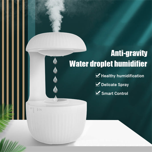Humidificador de aire antigravedad, silencioso, de contracorriente, con gotas de agua levitantes, generador de niebla fría para aliviar la fatiga.