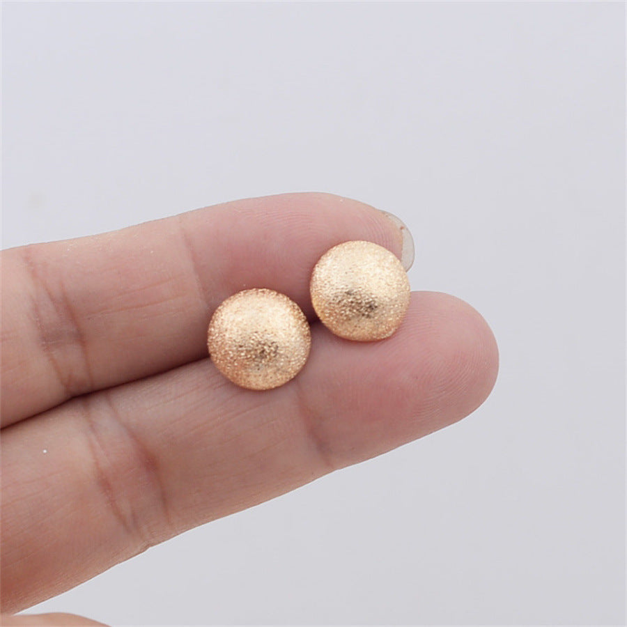 Hemisphere Niche Small Ear Studs Elegant And High-grade All-matching