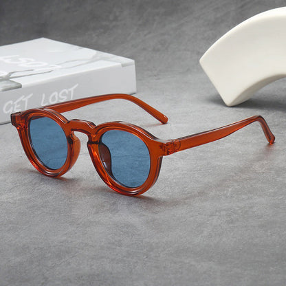 Vintage Round Frame Sunglasses For Women