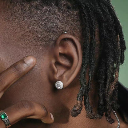 Par de Aros Hip Hop con Circonia – Brillantes, Unisex, Ideal para Uso Diario y Joyería Femenina