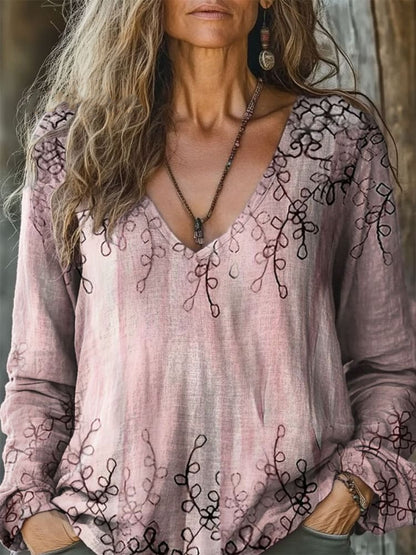 Polera de Mujer con Estampado Digital – Tipo Pullover