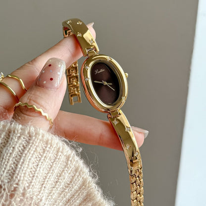 Reloj de Pulsera con Disco Ovalado