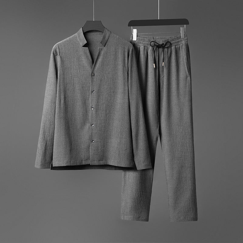 Hermoso juego de manga larga para hombres con estilo..