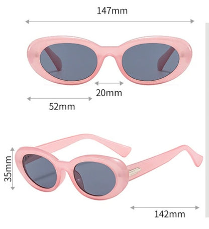 Marco ovalado, retro europeo y americano, pequeña estructura protección UV