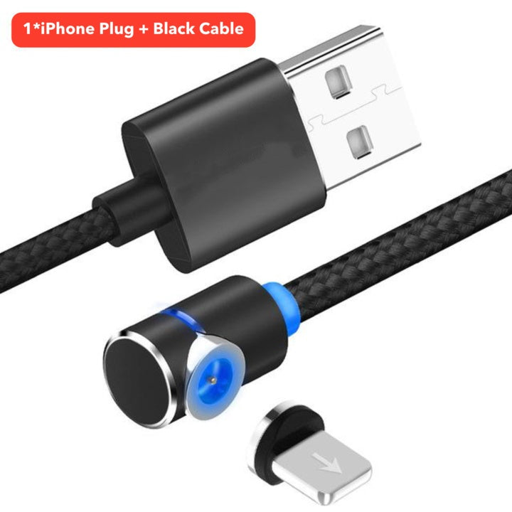 Cable Micro USB Magnético 360° — Cable de Carga Rotatorio para Teléfono