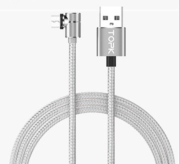 Cable Micro USB Magnético 360° — Cable de Carga Rotatorio para Teléfono