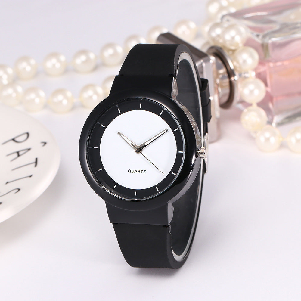 Simple Silicone Jelly Quartz Student Watch