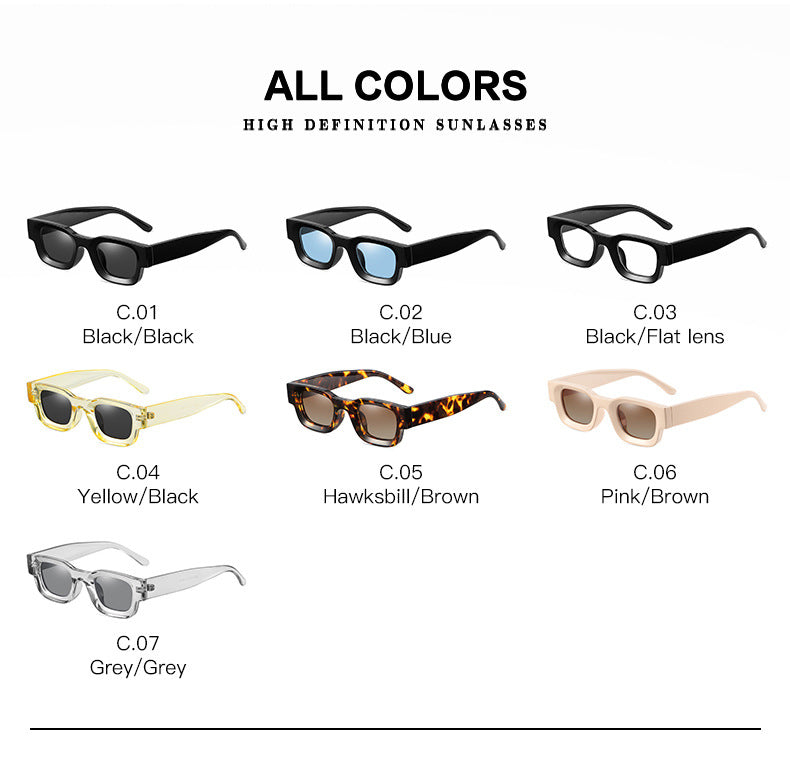 Gafas de sol cuadradas Hip Hop Punk Kuzma polarizado