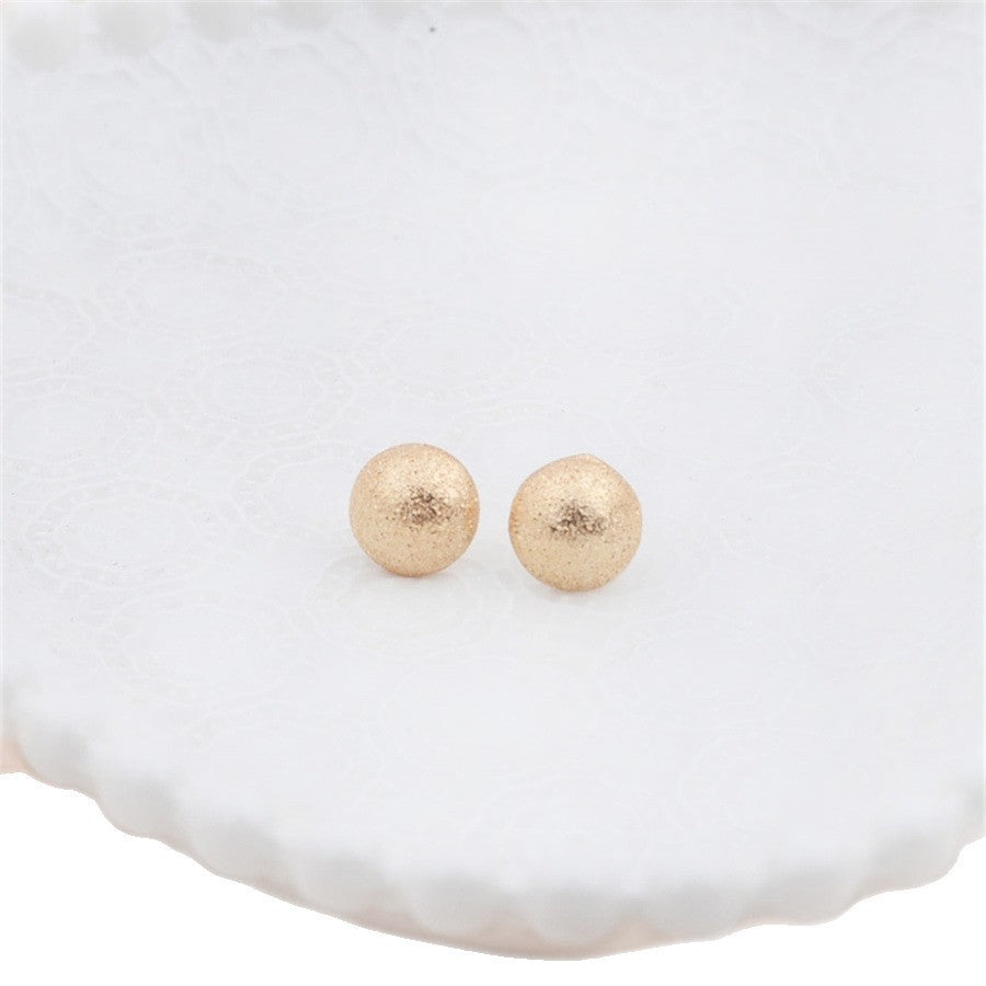Hemisphere Niche Small Ear Studs Elegant And High-grade All-matching